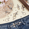 6 Bags Alloy Interlocking Clasps FIND-BC0014-27-4
