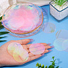 150Pcs Rainbow Iridescent PVC Paillette/Sequin Links FIND-TA0008-10E-7