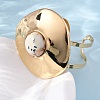 Alloy & Iron Cuff Bangles for Women BJEW-F501-02KCG-3