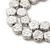 Electroplate Glass Beads Strands EGLA-F166-10P-3