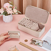 Portable Travel PU Leather Jewelry Organizer Handled Boxes CON-WH0107-71A-3