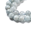 Natural Aquamarine Beads Strands G-R446-8mm-05-01-3