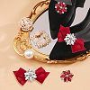  4Pcs 2 Style Glass Rhinestone Shoe Decorations FIND-NB0002-34B-2