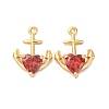 Brass Micro Pave Cubic Zirconia Pendants KK-F895-03G-1