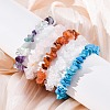 Chips Gemstone Beaded Stretch Bracelets X-BJEW-JB01826-5