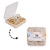 Brass Pad Ring Bases KK-PH0036-10-WH-7