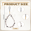 Natural Rutilated Quartz Mobile Straps HJEW-LP00008-2