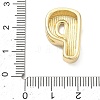 Brass Initial Beads KK-B167-27G-01P-3