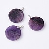 Natural Gemstone Pendants G-P459-02-2