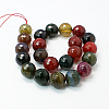 Natural Agate Beads Strands G-H1593-8mm-10-2