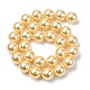Electroplated Shell Pearl Beads Strands BSHE-G041-14mm-01-2
