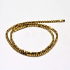Electroplate Non-magnetic Synthetic Hematite Beads Strands G-I175-09C-2