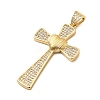 Brass Micro Pave Cubic Zirconia Pendants KK-A266-06C-G-2