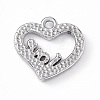 Alloy Rhinestone Pendants PALLOY-P287-02P-02-2