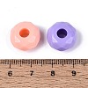 Opaque Plastic European Beads KY-N025-16-3