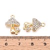 Rack Plating Alloy Rhinestone Pendants PALLOY-T091-25A-G-3