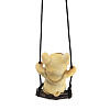 Cute Resin Swinging Bulldog Pendant Decorations HJEW-A010-01A-4