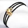 Polyester Multi-Strand Bracelets FB-CBA983F-02G-05-3
