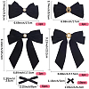 6 Styles Iron & Polyester Alligator Hair Clips for Girls PHAR-SP0001-20-2