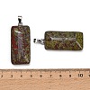 Natural Bloodstone Pendants GG-CBAA0EE-01P-14-2