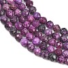 Heated Natural Sugilite Beads Strands G-B193-B04-4mm-4