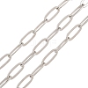 Brass Paperclip Chains KK-CBAC547-20P-1