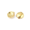 Brass Lotus Leaf Charms X-KK-V015-19G-2