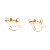 Ion Plating(IP) Brass Earring Findings KK-O146-01G-1