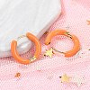 PVD Vacuum Plating 201 Stainless Steel Enamel Hoop Earrings EJEW-Q002-07G-2