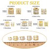 5Pcs 5 Styles Brass Micro Pave Cubic Zirconia European Beads KK-CJ0005-77-2