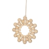 Flower Wood Beads Hanging Ornaments HJEW-TA00308-1