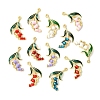 12Pcs 12 Styles Alloy Enamel Pendants ENAM-FS0001-89-2