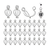30Pcs Hollow Out Alloy Bead Cage Pendants KK-PH0014-14P-6