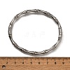 304 Stainless Steel Bamboo Joint Hinged Bangle JB757A-3