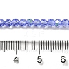 Electroplate Transparent Glass Beads Strands EGLA-A035-T3mm-L14-4