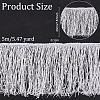 Olycraft 5M Sparkle Polyester Tassel Lace Trim OCOR-OC0001-38A-2