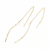 Brass Stud Earring Findings KK-T020-134G-1
