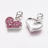Alloy Rhinestone Pendants RB-C1386-A24P-2