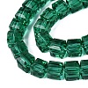 Transparent Glass Beads Strands GLAA-R041-8x8mm-A15-3
