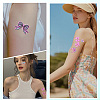 20 Sheets Luminous Water Proof Removable Temporary Tattoos Stickers AJEW-SP0002-81A-6