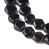 Dyed & Heated Natural Black Agate Beads Strands G-K359-C12-01-4