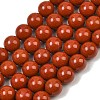 Grade A Natural Red Jasper Bead Strands G-P075-36-10mm-2