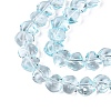 Baking Paint Transparent Glass Beads Strands GLAA-Q109-01A-01-3