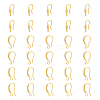 30Pcs 3 Style Rack Plating Brass Earring Hooks KK-DC0002-02-1