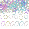 150Pcs 6 Colors Plastic Loose Leaf Book Binder Hinged Rings FIND-TA0010-54B-1