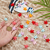 72Pcs 6 Colors Opaque Resin Decoden Cabochons RESI-HS0001-06-3
