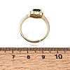 Brass Micro Pave Clear Cubic Zirconia Cuff Open Rings CU-CBA5C10-16G-5