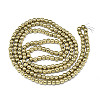 Electroplate Non-magnetic Synthetic Hematite Beads Strands G-S352-52A-01-2