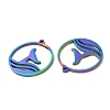 Ion Plating(IP) 304 Stainless Steel Pendants STAS-L020-040RC-2