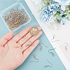80Pcs 4 Colors 304 Stainless Steel Earring Hooks STAS-UN0054-22-4